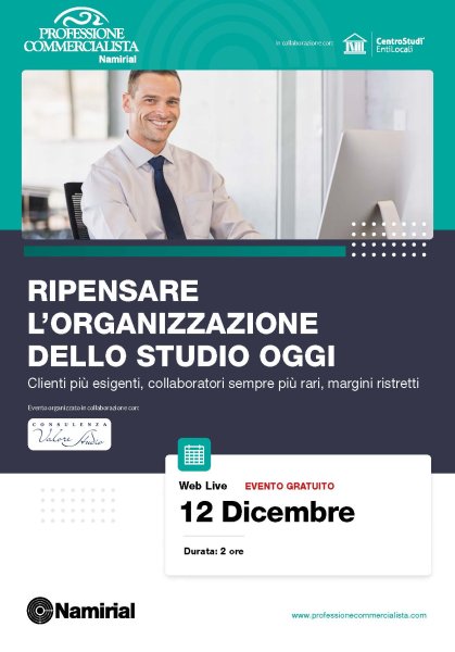 RIPENSARE L’ORGANIZZAZIONE DELLO STUDIO OGGI