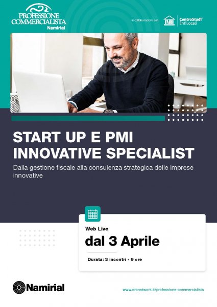 START UP E PMI INNOVATIVE SPECIALIST