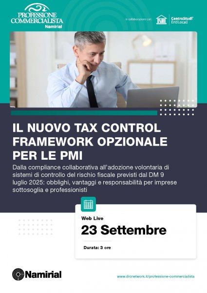 IL NUOVO TAX CONTROL FRAMEWORK OPZIONALE PER LE PMI