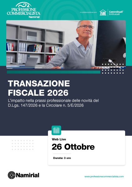 TRANSAZIONE FISCALE 2026