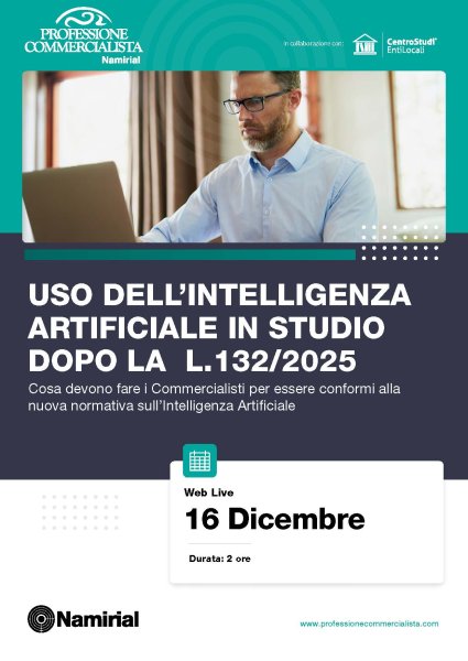 USO DELL’INTELLIGENZA ARTIFICIALE IN STUDIO DOPO LA L.132/2025
