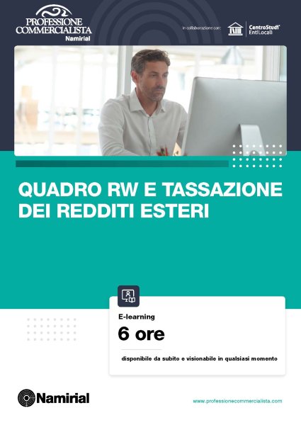 QUADRO RW E TASSAZIONE DEI REDDITI ESTERI