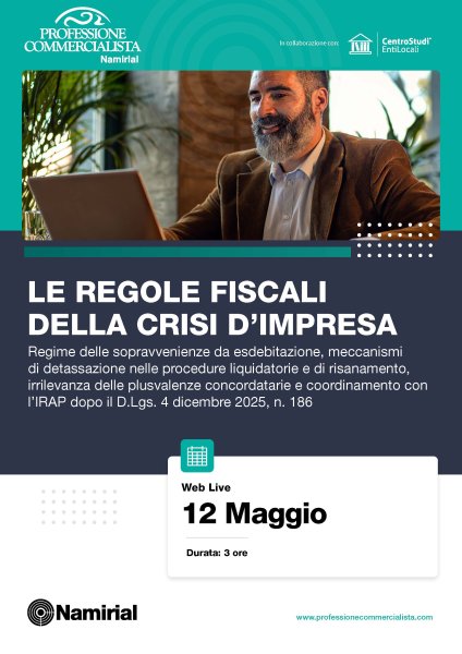 LE REGOLE FISCALI DELLA CRISI D’IMPRESA