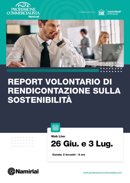 REPORT VOLONTARIO DI RENDICONTAZIONE SULLA SOSTENIBILITA’