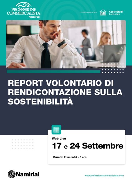 REPORT VOLONTARIO DI RENDICONTAZIONE SULLA SOSTENIBILITÀ