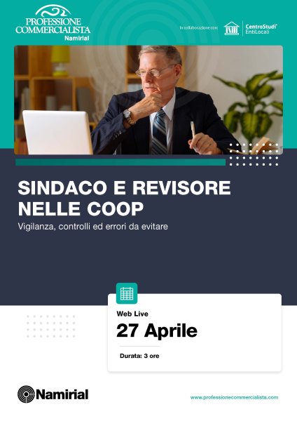 SINDACO E REVISORE NELLE COOP