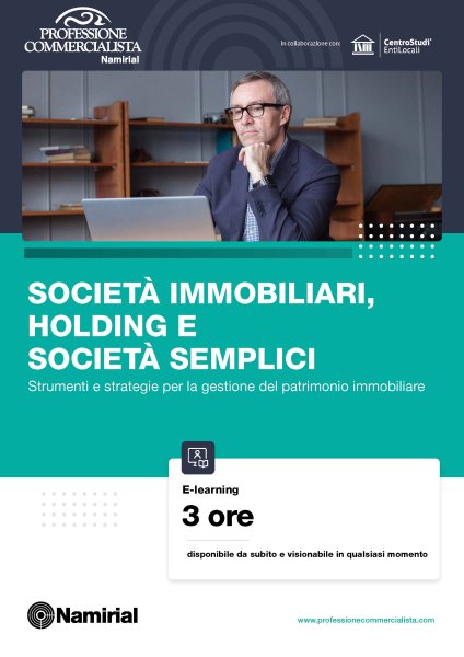 SOCIETÀ IMMOBILIARI, HOLDING E SOCIETÀ SEMPLICI