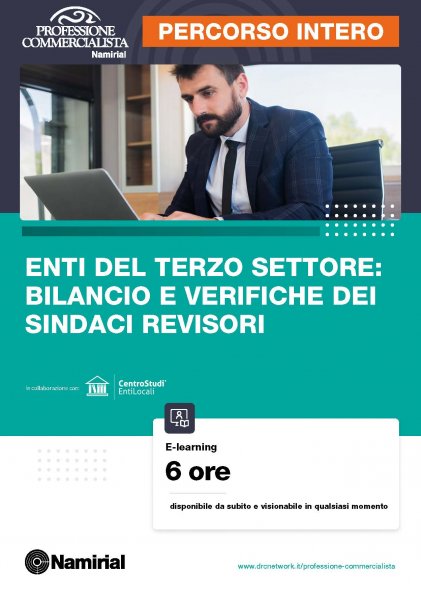 ENTI DEL TERZO SETTORE: BILANCIO E VERIFICHE DEI SINDACI REVISORI - PERCORSO INTERO