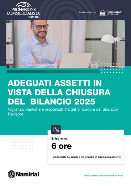 ADEGUATI ASSETTI IN VISTA DELLA CHIUSURA DEL BILANCIO 2025
