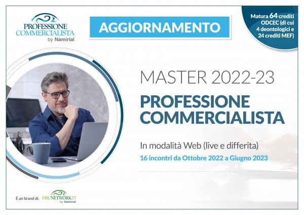MASTER 2022-23 PROFESSIONE COMMERCIALISTA - MODULO DI AGGIORNAMENTO