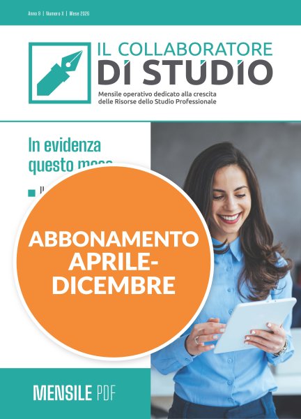 ABBONAMENTO RIVISTA IL COLLABORATORE APRILE/DICEMBRE 2026