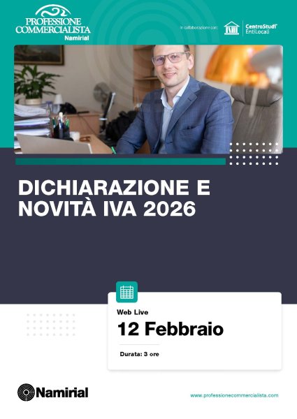 DICHIARAZIONE E NOVITA’ IVA 2026