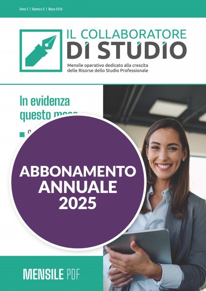 ABBONAMENTO RIVISTA IL COLLABORATORE  ANNUALE 2025